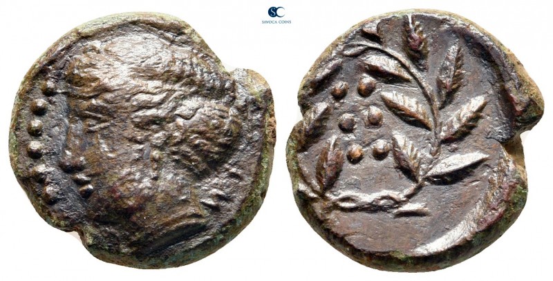 Sicily. Himera circa 415-409 BC. 
Hemilitron Æ

16 mm, 3,78 g



very fin...