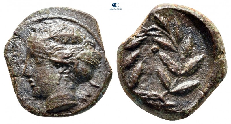 Sicily. Himera circa 415-409 BC. 
Hemilitron Æ

16 mm, 3,55 g



very fin...