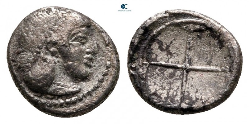 Sicily. Syracuse circa 475-470 BC. 
Litra AR

9 mm, 0,62 g



nearly very...