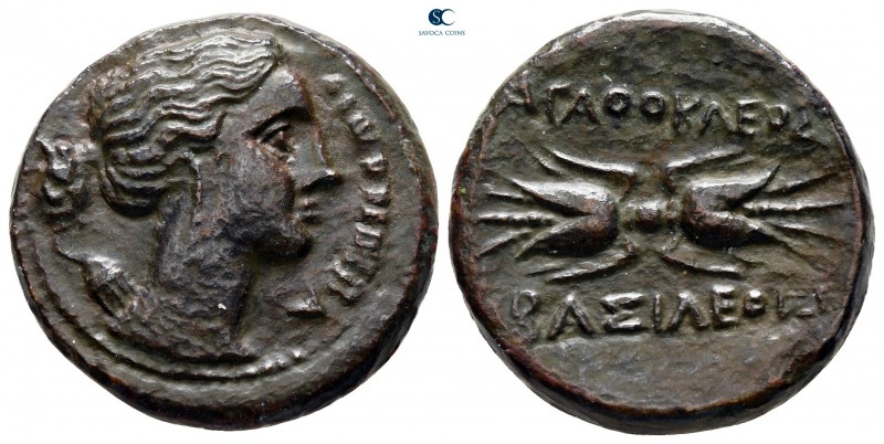 Sicily. Syracuse. Agathokles 317-289 BC. 
Bronze Æ

21 mm, 8,31 g



very...