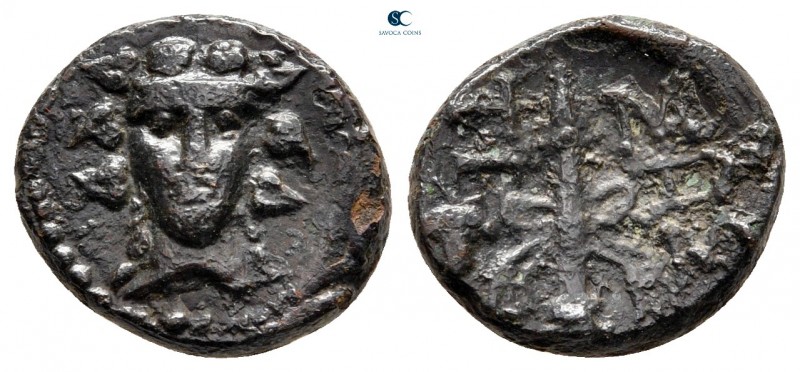 The Thracian Chersonese. Sestos circa 100 BC. 
Bronze Æ

12 mm, 2,03 g


...