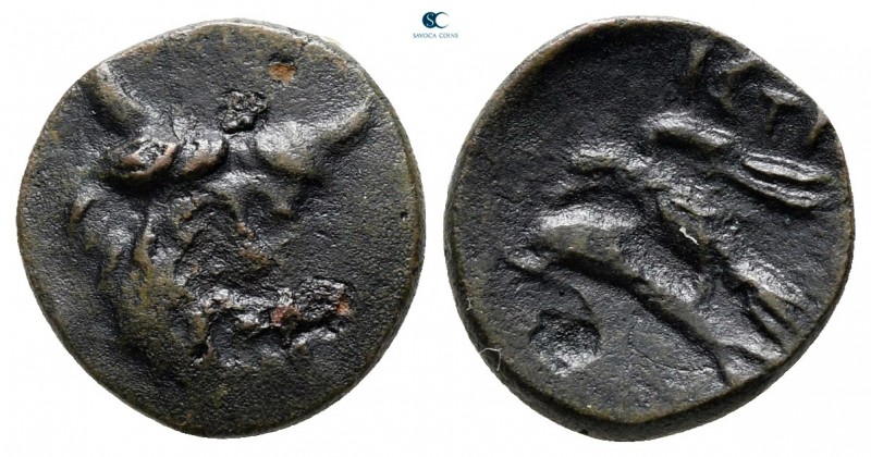Moesia. Istrus circa 300-200 BC. 
Bronze Æ

13 mm, 1,36 g



very fine