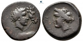 Thessaly. Gyrton circa 350-300 BC. Dichalkon Æ
