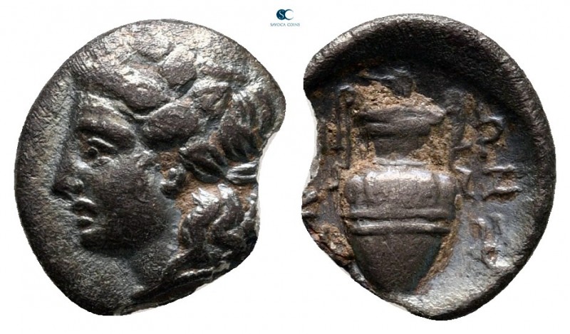 Thessaly. Lamia circa 400-350 BC. 
Obol AR

11 mm, 0,62 g



very fine, e...