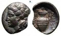 Thessaly. Lamia circa 400-350 BC. Obol AR