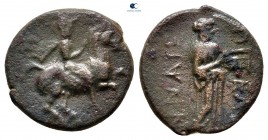 Thessaly. Pelinna circa 350-300 BC. Dichalkon Æ