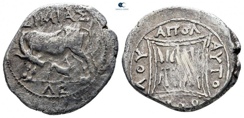Illyria. Apollonia circa 210-80 BC. ΑΥΤΟΒΟΥΛΟΣ and ΣΙΜΙΑΣ (Autoboulos and Simias...