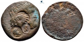 Asia Minor. Uncertain mint circa 300-200 BC. several countermarks. Bronze Æ