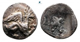 Troas. Assos circa 480-450 BC. Tetartemorion AR