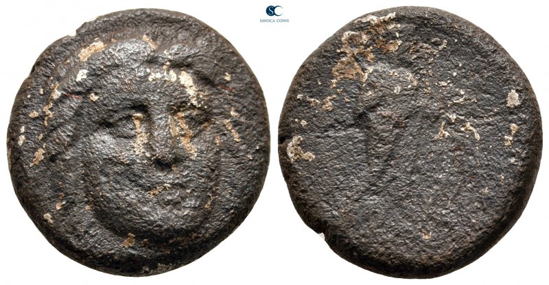 Satraps of Caria. Halikarnassos. Maussolos 377-352 BC. 
Fourrée Tetradrachm

...