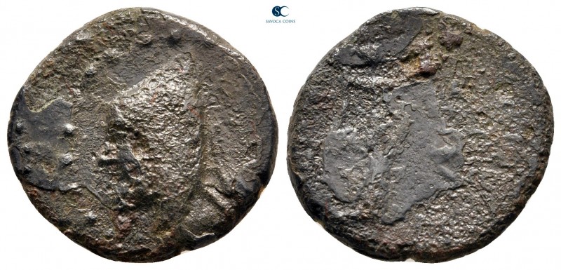 Kings of Sophene. Arkathiokerta (?) mint. Arkathias I 190-175 BC. 
Dichalkon Æ...