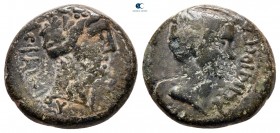 Aiolis. Temnos. C. Asinius Gallus, Proconsul of Asia 6-5 BC. Apollas, son of Phainios, magistrate. Struck under Augustus. Bronze Æ