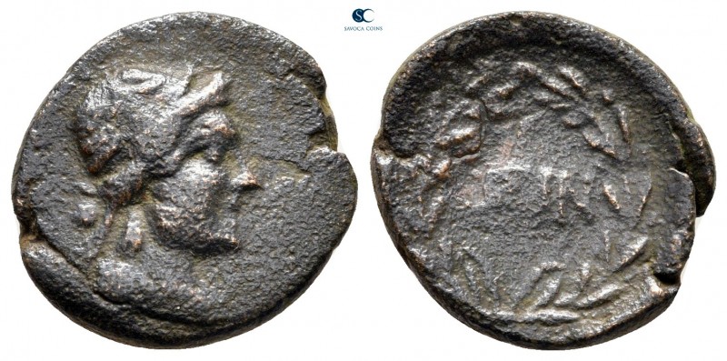 Pisidia. Isinda. Pseudo-autonomous issue AD 138-192. 
Bronze Æ

17 mm, 2,68 g...