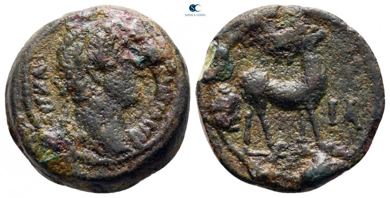 Egypt. Alexandria. Hadrian AD 117-138. Dated RY 11=AD 126/127
Obol Æ

17 mm, ...