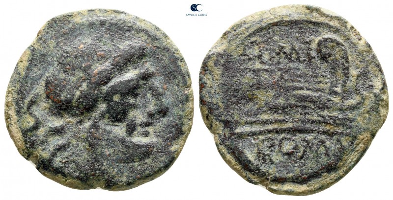 Q. Caecilius Metellus 130 BC. Rome
Semis Æ

21 mm, 7,49 g



nearly very ...