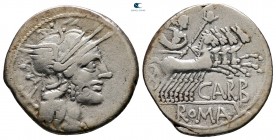 Cn. Carbo 121 BC. Rome. Denarius AR