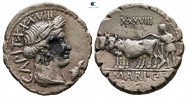 C. Marius C.f. Capito 81 BC. Rome. Serrate Denarius AR