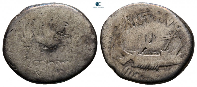 Mark Antony 32-31 BC. Military mint moving with M.Antony
Denarius AR

16 mm, ...