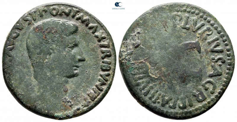 Augustus 27 BC-AD 14. P. Lurius Agrippa, moneyer. Rome
As Æ

27 mm, 9,45 g
...