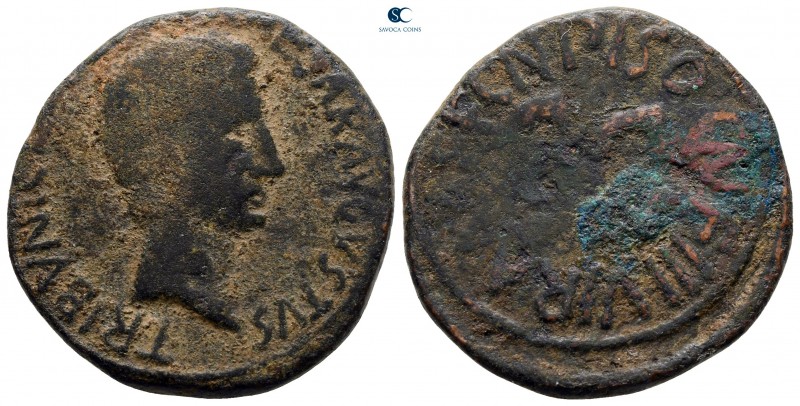 Augustus 27 BC-AD 14. Cn. Piso Cn. F, moneyer. Rome
As Æ

25 mm, 11,36 g

...