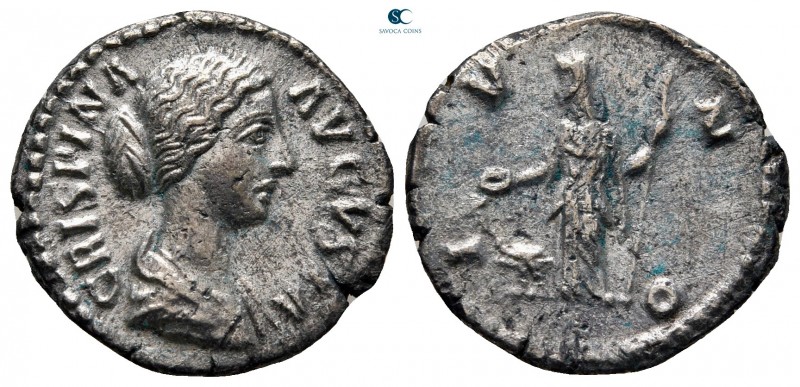 Crispina. Augusta AD 178-182. Rome
Denarius AR

18 mm, 2,78 g



very fin...