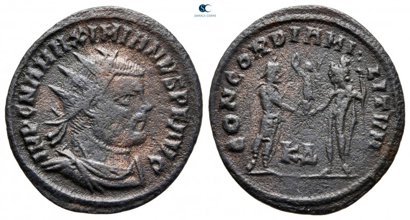 Maximianus Herculius AD 286-305. Cyzicus
Radiatus Æ

23 mm, 2,63 g



ver...