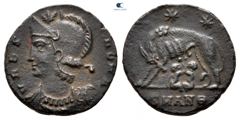 City Commemoratives AD 330-354. Antioch
Follis Æ

15 mm, 1,46 g



very f...