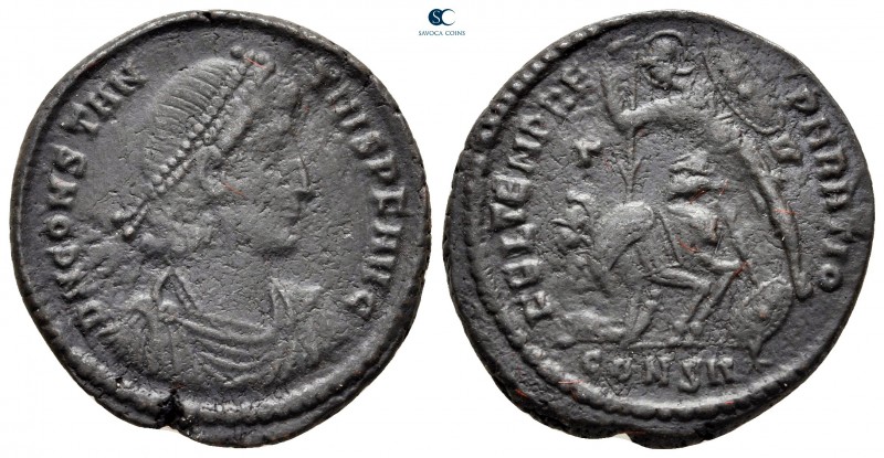 Constantius II AD 337-361. From the Tareq Hani collection. Constantinople
Folli...