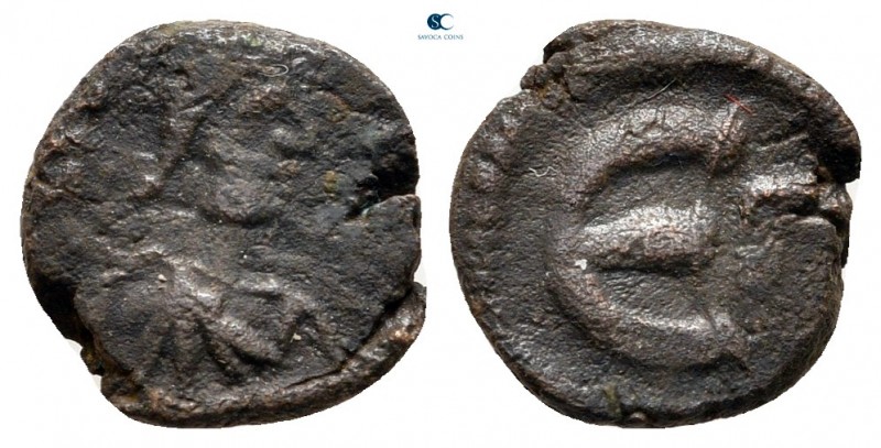 circa AD 500-600. Uncertain Emperor. Uncertain mint
Pentanummium Æ

11 mm, 1,...