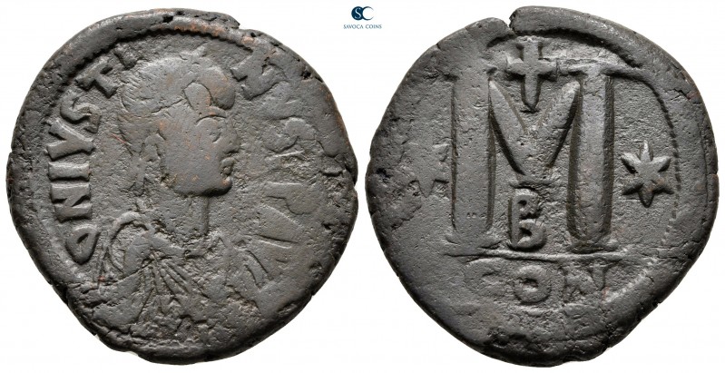 Justin I AD 518-527. From the Tareq Hani collection. Constantinople
Follis or 4...