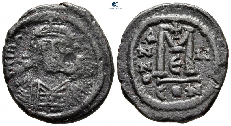 Maurice Tiberius AD 582-602. From the Tareq Hani collection. Constantinople
Fol...