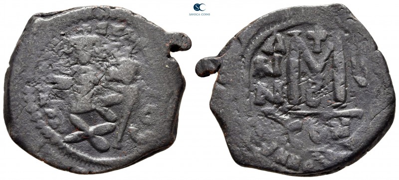 Heraclius with Heraclius Constantine AD 610-641. From the Tareq Hani collection....