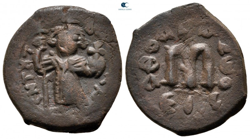 Constans II AD 641-668. Constantinople
Follis or 40 Nummi Æ

25 mm, 5,26 g
...