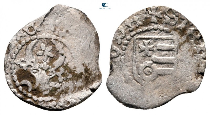 Alexandru cel Bun (the Kind) AD 1400-1432. 
Denár AR

14 mm, 0,36 g



ve...