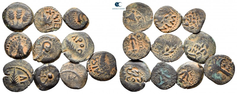 Lot of ca. 10 judaean bronze coins / SOLD AS SEEN, NO RETURN! 

nearly very fi...