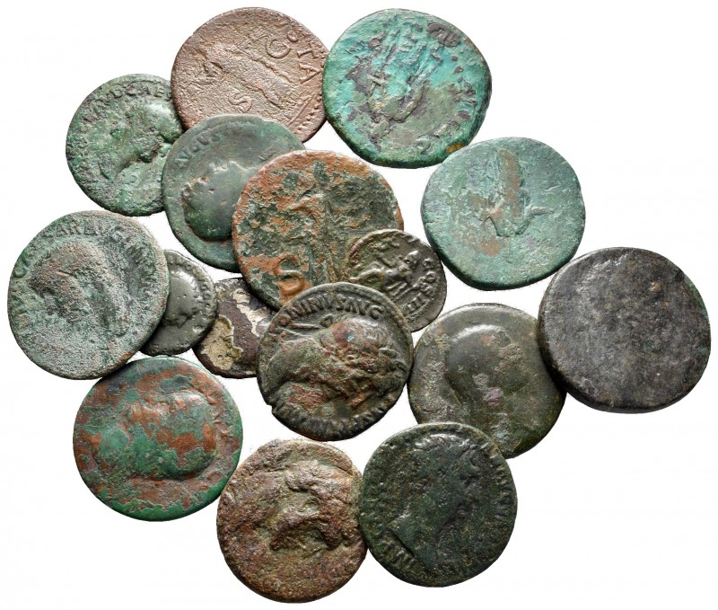 Lot of ca. 16 roman bronze coins / SOLD AS SEEN, NO RETURN! 

nearly very fine