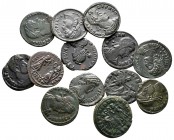 Lot of ca. 13 roman bronze coins / SOLD AS SEEN, NO RETURN!very fine