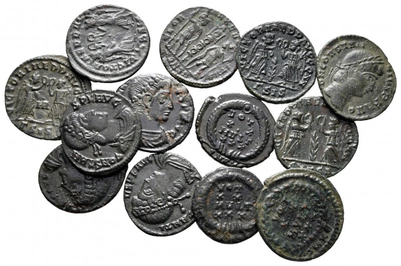 Lot of ca. 13 roman bronze coins / SOLD AS SEEN, NO RETURN!

very fine