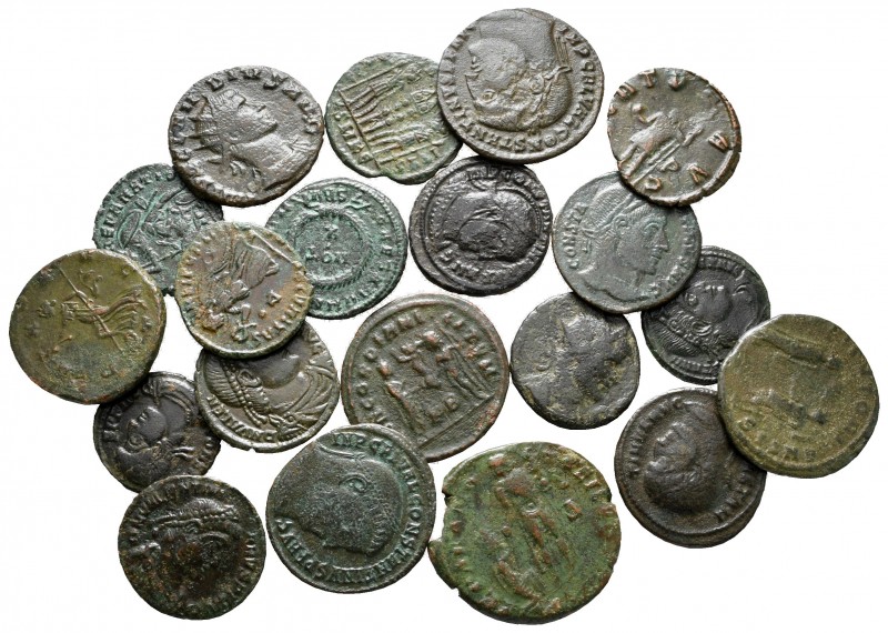 Lot of ca. 20 roman bronze coins / SOLD AS SEEN, NO RETURN!

very fine