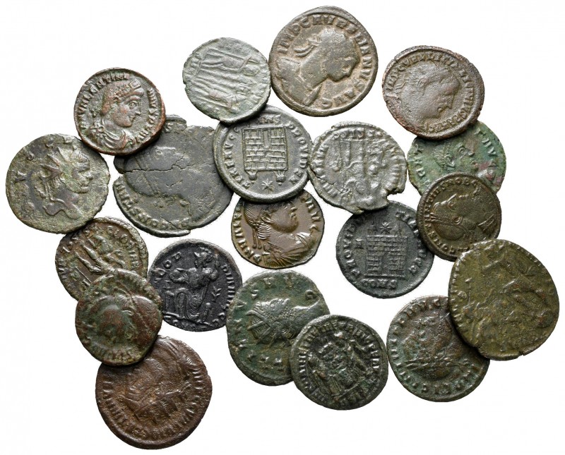 Lot of ca. 20 roman bronze coins / SOLD AS SEEN, NO RETURN!

very fine