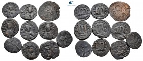 Lot of ca. 10 umayyad bronze coins / SOLD AS SEEN, NO RETURN!very fine