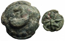 Apulia. Luceria (217-212 a.C.). Cast coinage. Teruncius bronzo fuso AE gr. 27,3 mm 29. Vecchi 347. qBB