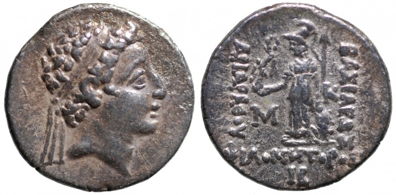Cappadocia. Ariarathes IV Philometor (116-101 a.C.). Dracma (anno XII) AG gr. 4,...