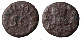 Augusto (27 a.C.-14 d.C.). Roma. Quadrante AE gr. 2,67 mm 15,5. MB