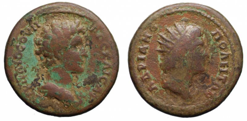 Marco Aurelio (161-180). Hadrianopolis, Tracia. AE gr. 7,37 mm 22,9. R/busto di ...