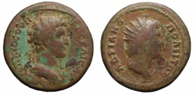 Marco Aurelio (161-180). Hadrianopolis, Tracia. AE gr. 7,37 mm 22,9. R/busto di Helios. mMB