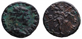 Claudio II Gotico (268-269). Antoniniano VIRTVS AVG. Mi gr. 3,9 mm 17,7. qBB