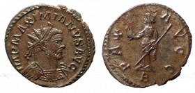 Massimiano Erculeo (286-310). Lugdunum (Lione) Antoniniano PAX AVGG. Mi gr. 3,67 mm 23,4. mBB