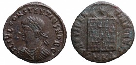 Costanzo II (324-327). Cizico. Nummus AE gr. 2,58 mm 19,08. qBB
