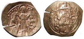 Andronicus II & Michael IX (1295-1320). Costantinopoli. Hyperpyron. Electrum gr. 4,04 mm 24,7. SEAR 2396. qBB